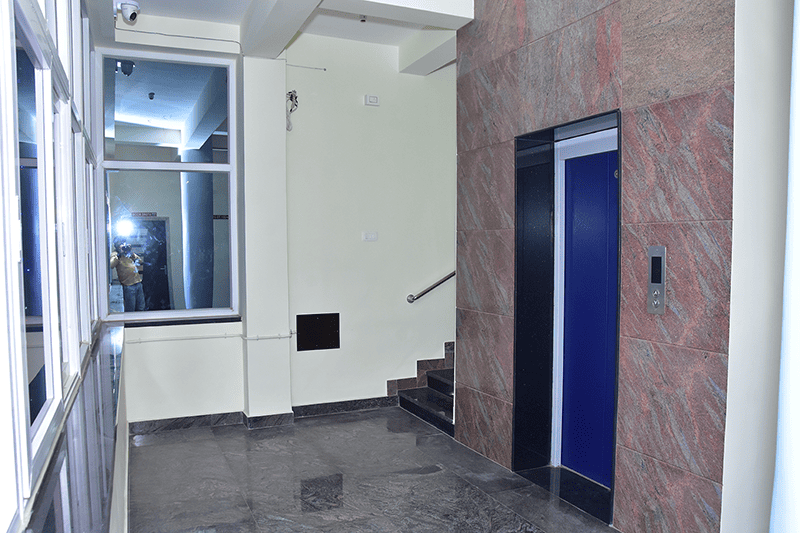 Well-appointed bathroom in an AC room at Sri Madhava Residency